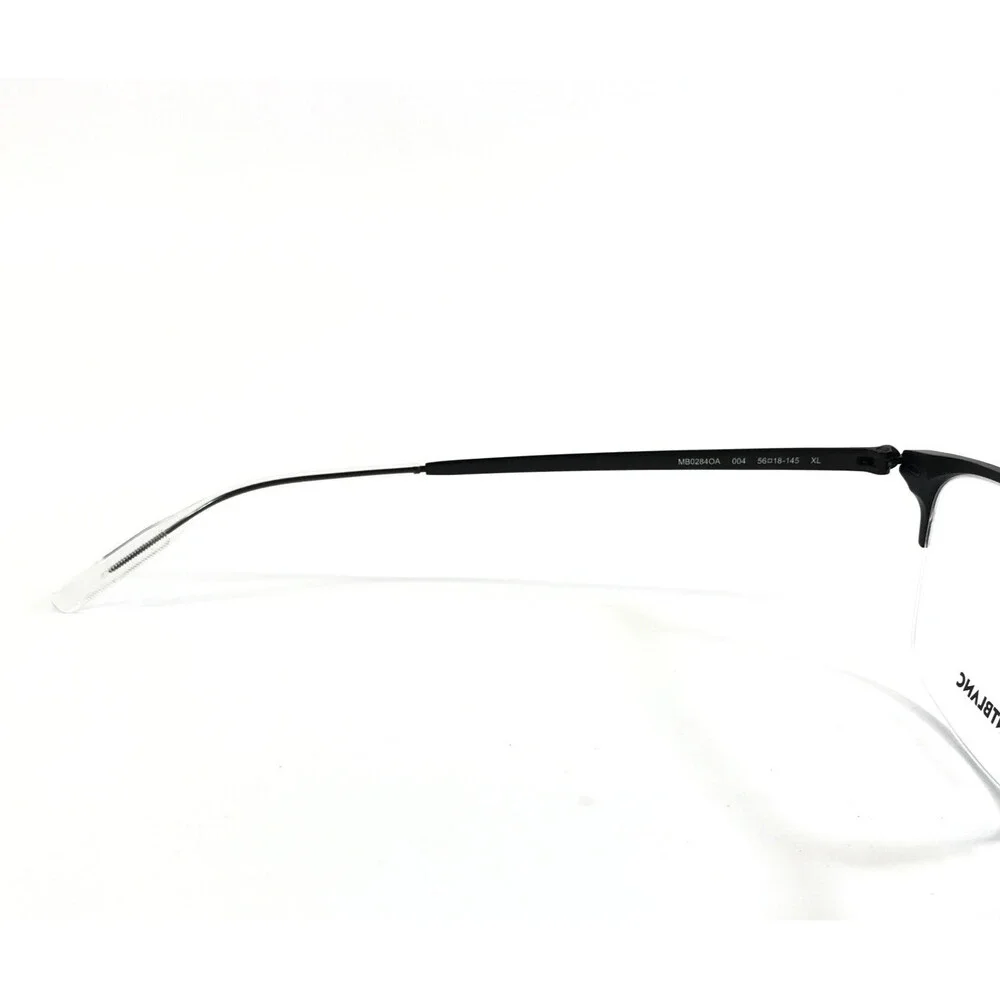 Montblanc Eyeglasses Frames MB0284OA 004 Black Square Asian Fit 56-18-145